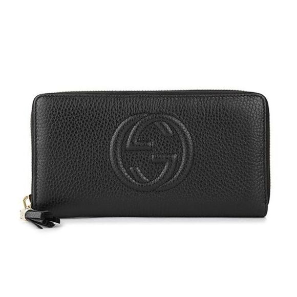 Gucci Long Wallet Round Zipper black - Picture 1 of 9